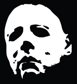 img 3 attached to Michael Myers Halloween Vinyl Decal Sticker | Keen Design for Walls, Cars, Trucks, Vans, Laptops | 5.5 in Tall | White | KCD722