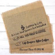 🍽️ burlap placemats: rustic charm for kitchen decor логотип