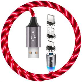 img 2 attached to 💡 Magnetic Charger Cable Type C Micro - Flowing LED 3-in-1 Cable: Ideal for Efficient Wiring & Connection in Industrial Electrical Applications