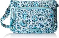 👜 stylish vera bradley cotton little hipster crossbody purse with rfid protection - secure your essentials in style logo