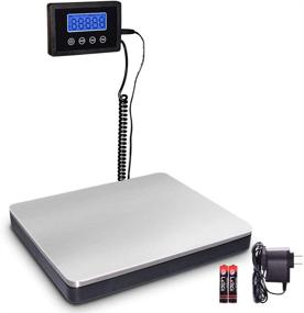 img 4 attached to 📦 Fuzion 360lb Shipping Scale with High Accuracy and Timer/Hold/Tare - Stainless Steel Heavy Duty Digital Postal Scale for Packages/Luggage/Post Office/Home - Includes Battery & DC Adapter