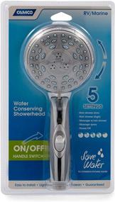 img 4 attached to Convenient Camco 43710 Shower Head with On/Off Switch (Chrome): Enhancing Your Shower Experience