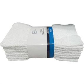 img 2 attached to 🧺 18-Pack White Cotton Washcloths: Soft and Absorbent for Daily Use