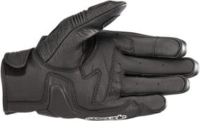 img 1 attached to Alpinestars Leather Motorcycle Gloves - Men's Celer v2 Short-Cuff, Black/Red, Size Large