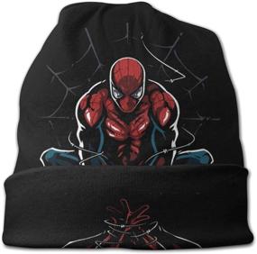 img 1 attached to Теплая шапочка-бини для детей - Зимняя наружная шапка Spider-Man для маленьких мальчиков и девочек