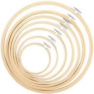 🧵 caydo set of 7 bamboo embroidery hoops in 7 sizes, 4 to 12 inches - ideal for craft sewing, cross stitch, and ornaments logo