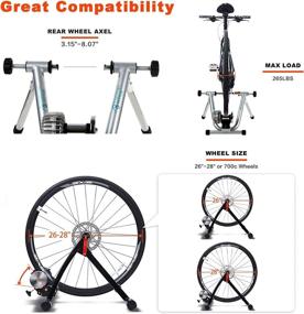 img 3 attached to Enhance Your Indoor Cycling: Smart Bike Trainer with Fluid Resistance, Power & Cadence Sensors, Noise Reduction - Compatible with Onelap, Zwift, and Bluetooth 4.0