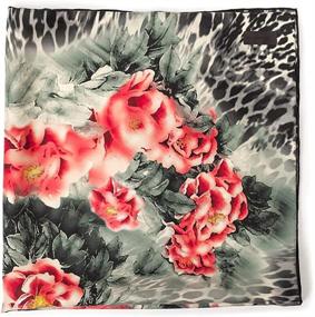 img 1 attached to 🧣 25-inch INAINI Silk Twill Scarf - Genuine Mulberry Pure Silk Luxury Head Scarf for Women's Hair