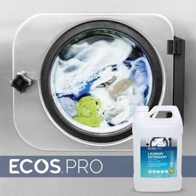 img 2 attached to 🌎 Earth-Friendly Proline PL9764/04 ECOS Free and Clear Liquid Laundry & Microfiber Detergent - 1 Gallon Bottles (Case of 4)