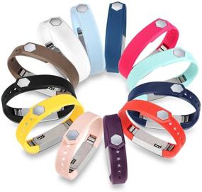 img 4 attached to 💪 12PCS GinCoband Fitbit Alta HR Replacement Bands with Clasp - Large Size, Sport Arm Band for Fitbit Alta, Alta HR - No Tracker Included