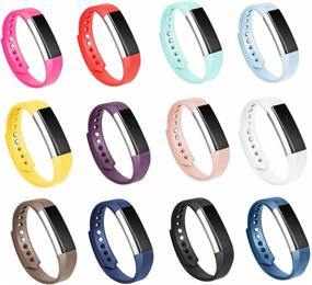 img 3 attached to 💪 12PCS GinCoband Fitbit Alta HR Replacement Bands with Clasp - Large Size, Sport Arm Band for Fitbit Alta, Alta HR - No Tracker Included