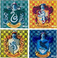 silver buffalo hogwarts 4 piece multicolor: your perfect harry potter-inspired collectible set! logo