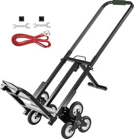 img 4 attached to 🛒 Enhanced Portability & Capacity: BestEquip 3-Wheel Climbing Cart