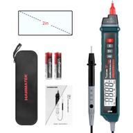 📏 pen-type digital multimeter: versatile electrical tester with ncv, ac/dc voltmeter ammeter ohmmeter, resistance, live line testing, backlit display, and flashlight logo