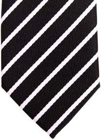 img 1 attached to Retreez Regimental Striped Microfiber Skinny Men's Accessories for Ties, Cummerbunds & Pocket Squares