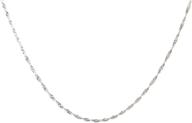 tingle sterling necklace rhodium italian logo