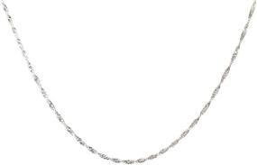 img 4 attached to Tingle Sterling Necklace Rhodium Italian