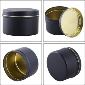 img 2 attached to 🕯️ Premium 8 oz. TOKSEO Metal Round Containers: Ideal Candle Tins for DIY Crafts, Storage & Holiday Gifts - Set of 24