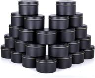 🕯️ premium 8 oz. tokseo metal round containers: ideal candle tins for diy crafts, storage & holiday gifts - set of 24 logo