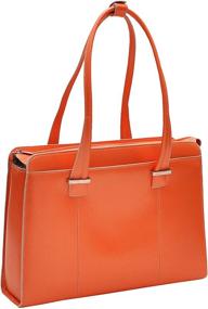 img 1 attached to 👜 McKlein W Series, Alexis Top Grain Cowhide Leather, 14-inch Leather Ladies' Laptop Briefcase, Orange (96540) - Optimize for SEO