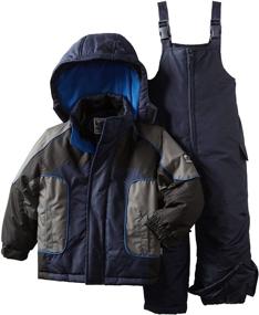 img 2 attached to Rothschild Little Curved Panel Snowsuit Boys' Clothing