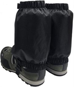 img 1 attached to Premium HomDSim Leg Gaiters: Waterproof & Anti-Tear Ankle Gaiters for Outdoor Activities - Hiking, Walking, Climbing, Hunting, Snow Legging Gaiters