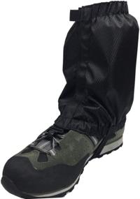 img 3 attached to Premium HomDSim Leg Gaiters: Waterproof & Anti-Tear Ankle Gaiters for Outdoor Activities - Hiking, Walking, Climbing, Hunting, Snow Legging Gaiters
