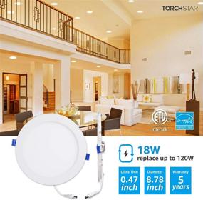 img 3 attached to 🔦 Enhanced Lighting Efficiency: TORCHSTAR Recessed Junction Dimmable Downlight Empowers Versatile Illumination