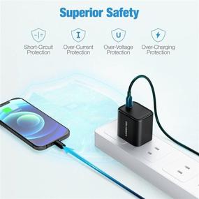 img 3 attached to 🔌 30W USB C Wall Charger with GaN Tech - Fast PD Charger for iPad Pro, MacBook, iPhone 12 Mini/Pro Max, AirPods, Pixel