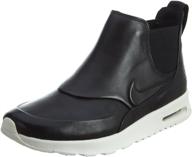 nike women's air max thea mid black/silver sneakers - style #: 859550-001 logo