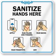 👐 smartsign sanitize hands showcase acrylic: a sleek solution for promoting optimal hand hygiene logo