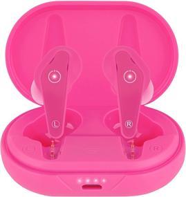 img 1 attached to EThings Heavy Duty Premium Sound Earbuds Headphones With Wireless Charging Case (Pink)