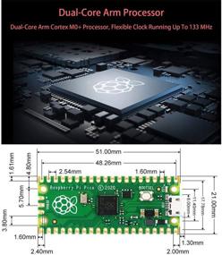 img 1 attached to 🍓 Мини-плата разработки Raspberry Pi Pico - гибкий микроконтроллер с процессором RP2040 и двухъядерным процессором ARM Cortex M0+, частота 133 МГц, поддержка C/C++/Python.