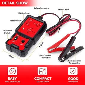 img 3 attached to 🔌 Auto Car Diagnostic Relay Tester Kit - 12V Electronic Automotive Battery Checker Tool for Automotive Relays