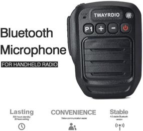 img 1 attached to 📻 TWAYRDIO Two-Way Radio Portable Microphone Bluetooth Walkie Talkie Speaker MIC for Motorola XPR Series Handheld Radios - Enhance Communication Efficiency