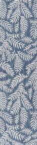 img 3 attached to JONATHAN Y Ковер бегунок Nevis Palm Frond Navy/Ivory для использования внутри и снаружи, размер 2 x 10 футов - побережье, повседневный стиль, деревенский и цветочный дизайн - не линяет, легко чистится, высокая проходимость - для гостиной, заднего двора.