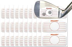 img 4 attached to 🏌️ Golf Driver Impact Tape Labels: 120 Pc Golf Swing Training Stickers for Irons, Putters, and Woods. Iron Ball Hitting Recorder, Standard Irons & Woods Stickers - Ideal Training Aids for Swing Practice