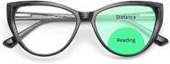 👓 gaoye blue light blocking bifocal reading glasses for women, computer spring hinge anti uv ray retro frames - cateye style logo