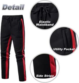 img 2 attached to DEAREBA Athletic Tracksuits for Casual Jogging