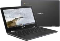 asus chromebook flip c214ma-ys02t 11.6” ruggedized and water resistant, 360 touchscreen 2 in 1 chromebook, intel n4000, 4gb ddr4 ram, 32gb storage, mil std design, chrome os, stylus logo