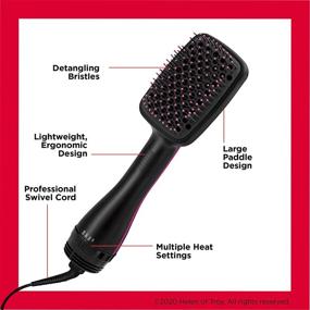 img 1 attached to Transform Your Hair with REVLON One-Step Hair Dryer & Styler, Black!
