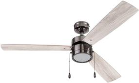 img 4 attached to 🌀 Madrona Ceiling Fan, 52 inch, Gun Metal Finish by Portage Bay