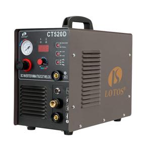 img 4 attached to 🔌 Lotos CT520D 50 AMP Air Plasma Cutter, 200 AMP Tig Stick MMA ARC Welder Combo 3 in 1 Machine, 1/2 Inch Clean Cut, Brown