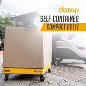 img 3 attached to 🚚 Dozop Self-Contained Compact Dolly - Portable Multipurpose Four Wheel Moving Cart - Lightweight & Heavy Duty Handtruck/Push Trolley - Small Box & Appliance Mover for Home