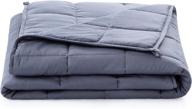 🛌 linenspa 15lb weighted blanket – natural sleep aid & stress relief - premium glass beads for calming & soothing comfort logo