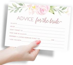 img 1 attached to 🎉 Printed Party Advice for The Bride: 50 Cards for Bridal Shower Game, Unique & Fun Activity
