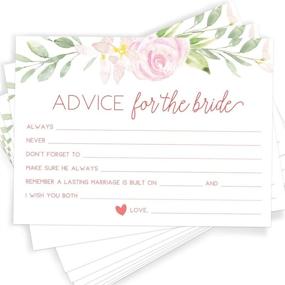 img 2 attached to 🎉 Printed Party Advice for The Bride: 50 Cards for Bridal Shower Game, Unique & Fun Activity