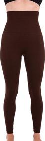 img 4 attached to Homma Premium Plus Size High Waist Tummy Control Compression Leggings