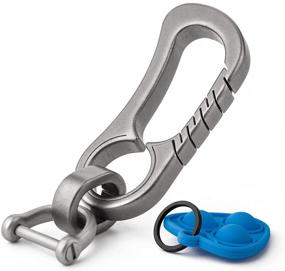 img 4 attached to TISUR Titanium Carabiner Keychain 🔑 for Men's Accessories in Keyrings & Keychains