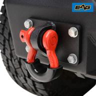 🔴 eag d-ring shackles with mount, red d-rings, black isolators, and mount brackets, pair logo